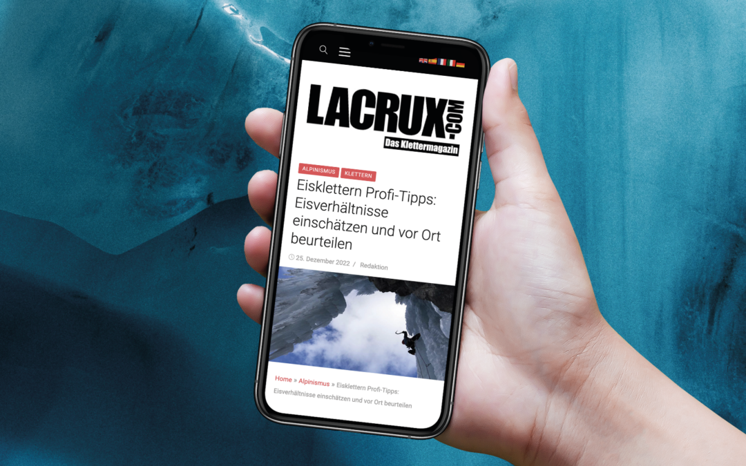 Finden Sie Tipps der Profis auf den Seiten des KlettermagazinsLacrux!